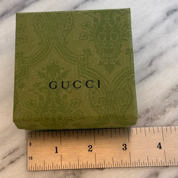 Gucci Olive Green Paisley With A Ribbon & 2 Small Gift Boxes Empty - Picture 7 of 16